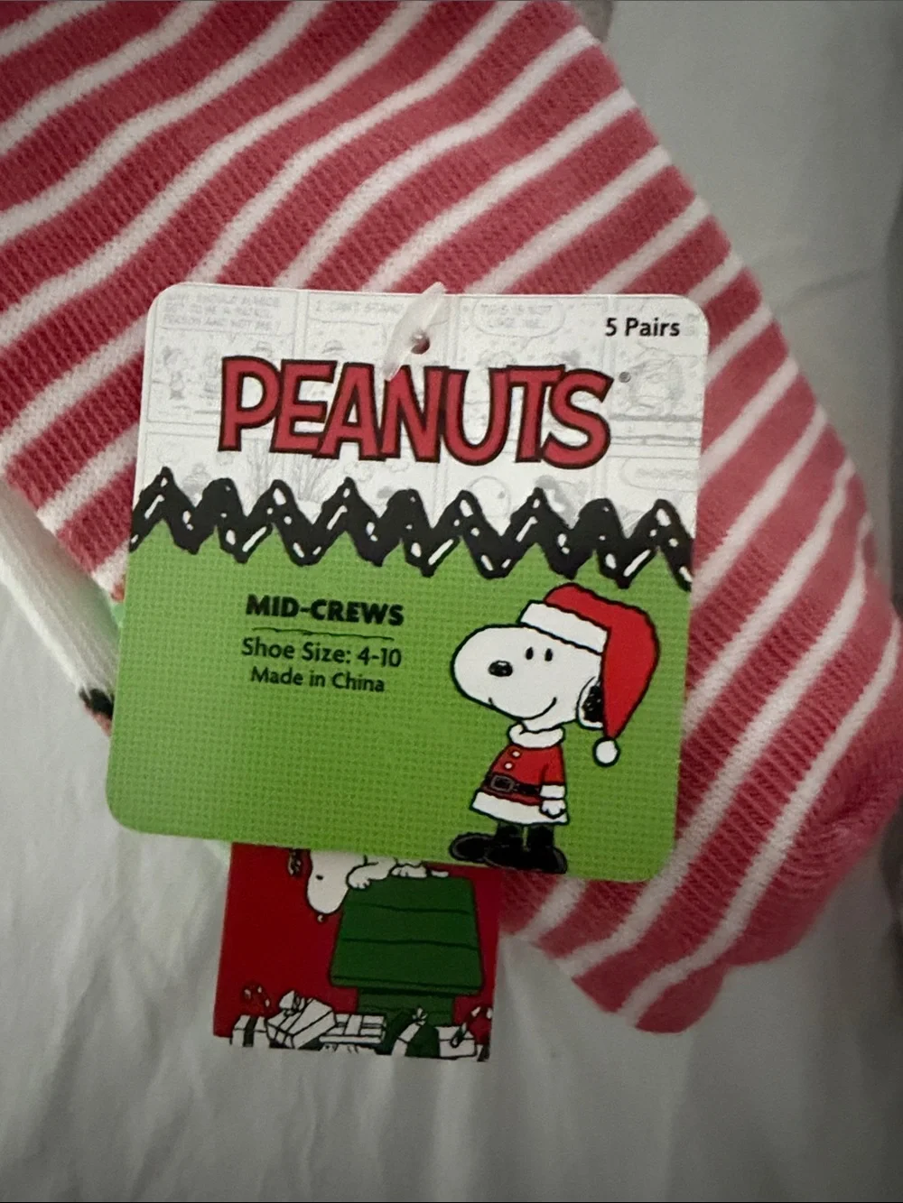Peanuts Snoopy Sock Set and Slippers